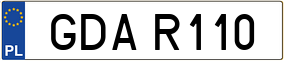 Trailer License Plate